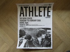 Vintage Athlete band music poster - Indie Rock - Derry Ireland - 2008