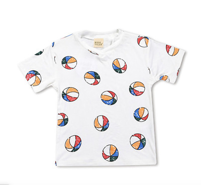 Kids Toddler Colorful Balls Sports T-shirt Tee Tops For Boys Girls US  Stock