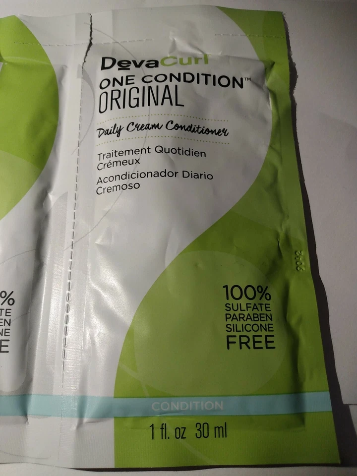 DevaCurl No Poo and One Condition Decadence Samples 1 oz $2 Shipping - Image 3 of 4