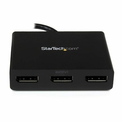 StarTech.com 3-Port DisplayPort 1.2 Splitter, DisplayPort to 3x DP Multi-Moni...