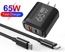 For Samsung Galaxy A03s A36 A26 USB-C Fast Charger Adapter / 3/6FT Type-C Cable