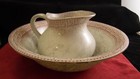 Broc et cuvette en faience de Lunéville modèle Athènes, frise à la grecque