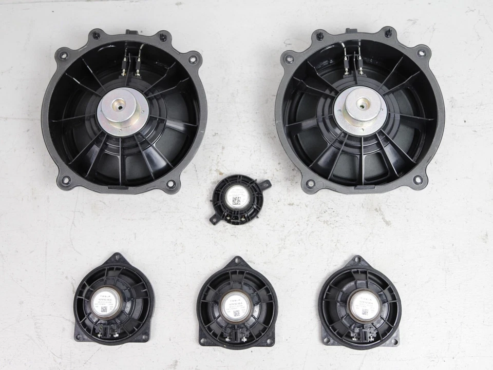 2017-2023 TESLA MODEL 3 SUBWOOFER SUB WOOFER SPEAKER SET OF 6 OEM 12k Foto 2 de 4