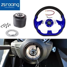 13" Steering Wheel +Hub Adapter For 1984-2004 Ford Mustang Non-GT