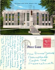 Faribault MN Rice County Court Office Postcard Used (46532)