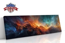 Where Suns Collide Abstract Canvas Print for Home Decor, Wall Decor Art Poster