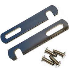 Divan Bed Base Connecting Link Bars Silver Nickle Plated Linking Bar & Bolt.