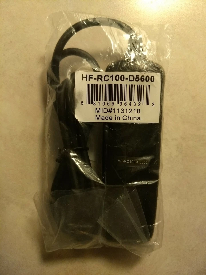 Vivitar HF-RC100-D5600 Wired Remote Shutter Release for D5600 Nikon Camera. - Image 2 of 3