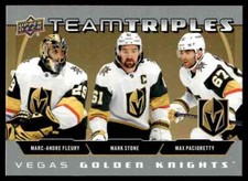 2021-22 Upper Deck Team Triples FLEURY STONE PACIORETTY #180 R53