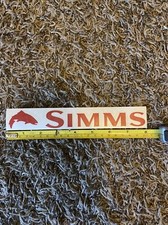 Simms Forelle Fliegenfischen Aufkleber Sticker rot ca. 8"