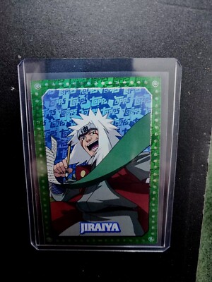 Jiraiya Topps Holofoil Character Rare Card Green Foil 2024 Animax