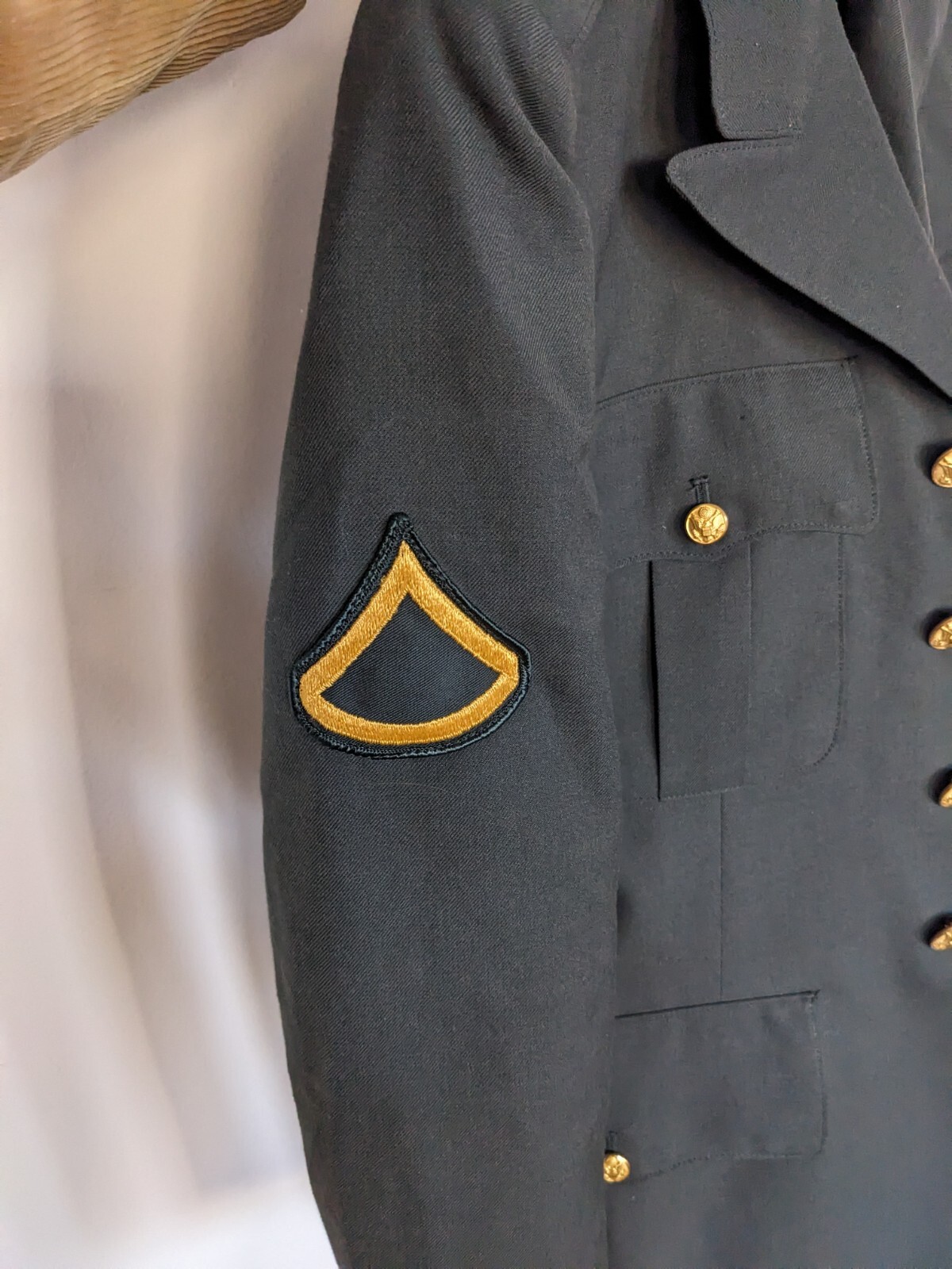 Vintage Army Dress Jacket 2nd Armored Division Military Surplus PFC Tank 34R (S) eBay