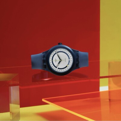 Swatch x Hodinkee Sistem51 LE Automatic Watch Stoplight Neon