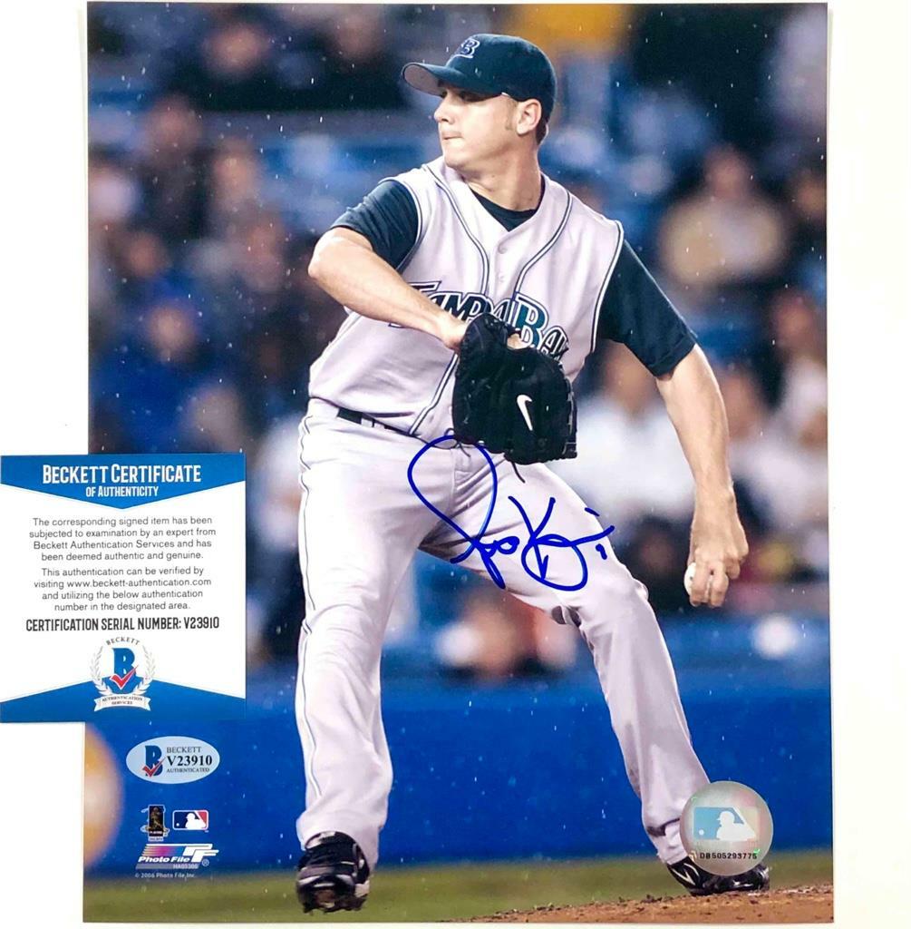 Scott Kazmir Tampa Bay Devil Rays signed, autographed baseball 8x10 photo,proof COA Scott Kazmir Tampa Bay Devil Rays signed, autographed baseball 8x10 photo,proof COA