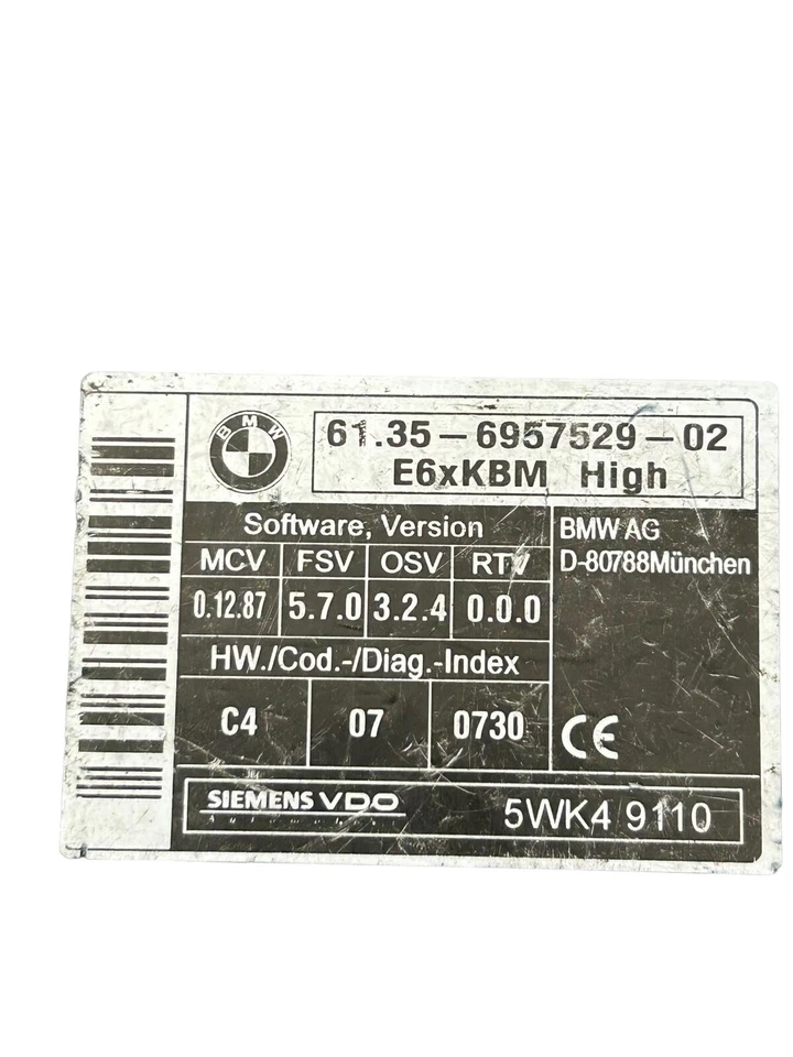 Centralina Comfort Bmw Serie 5 e 60 530d 2003/2009 5wk49110 - Immagine 4 di 4