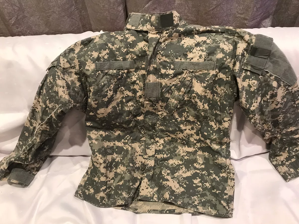 Digital Urban Camo ACU BDU Fatigue Shirt Light Zip Jacket Medium