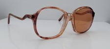 Vintage Orbit Starfire Brown Oval Horn-Rimmed Sunglasses USA FRAMES ONLY