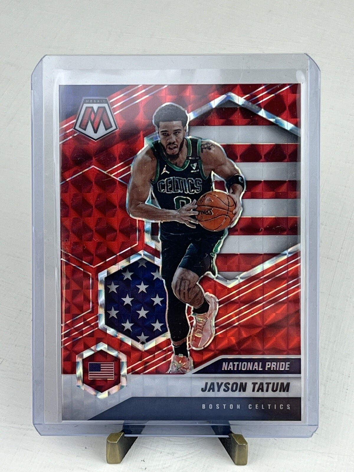 JAYSON TATUM 2020-21 MOSAIC NATIONAL PRIDE PURPLE PRIZM CELTICS /49