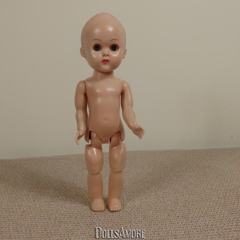 Vintage 8" Vogue Ginny Bent Knee Walker Doll Nude & ready to Dress