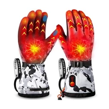 WASOTO Heated Gloves for Men Women with 7.4V 22.2WH Rechargeable Battery Wate...