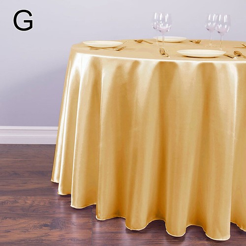 Reusable Fitted Round Tablecloth Table Cover Wedding Party Banquet Decor 145cm - Picture 27 of 31