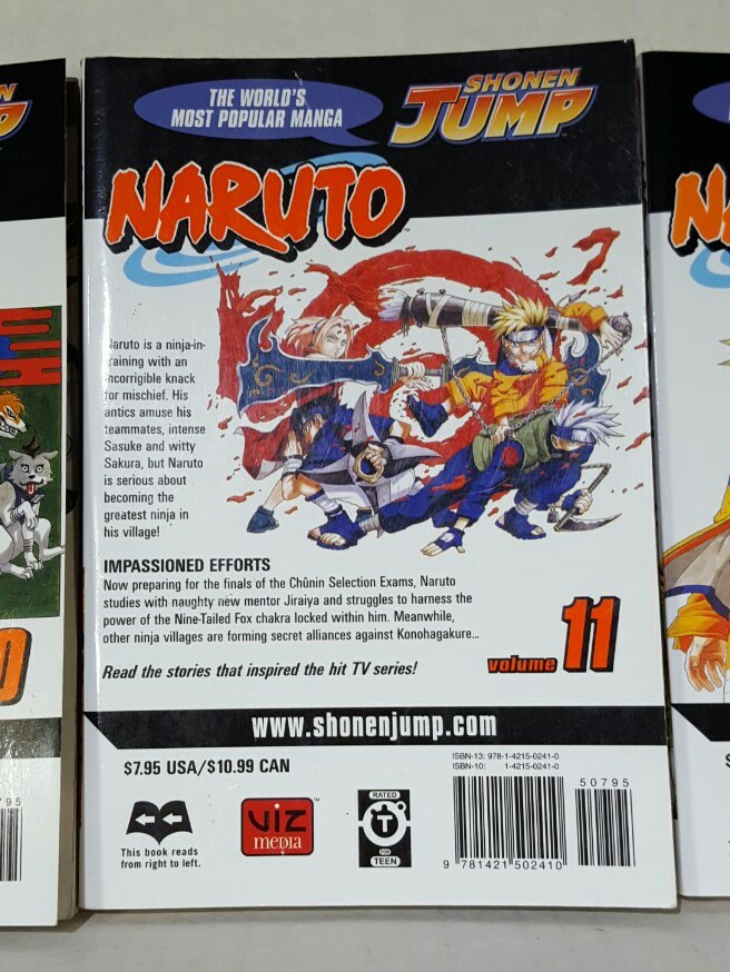 少年漫画 WSJ 2010 #23 NARUTO 100M Rare Issue Naruto Ser.: Naruto, Vol. 10 11 12 by Masashi Kishimoto 2006