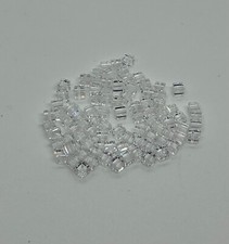 Swarovski 4mm Crystal Cube Beads Clear Lot of 90 New Old Stock