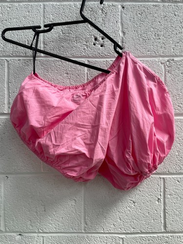 SWF Puff Sleeve Crop Tiered Maxi Skirt Set Pink Size AU 10 RRP 559 WITH DEFECTS - Picture 10 of 12