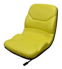 John Deere High Back Lawn Mower Compact Tractor Seat With Slides Yellow