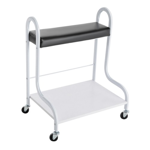 Carrelli portatili 4 ruote 2 strati argento salone di bellezza unghie o piedi bagno spa - Foto 15 di 18