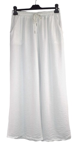 Linen Blend Wide Leg Trousers Summer Lightweight Linen Viscose Palazzo Trousers. - Picture 15 of 23
