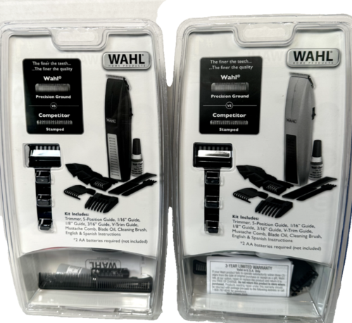 Wahl 5537-506 cordless operated beard & mustache trimmer Free Bateries Included! - Picture 2 of 5