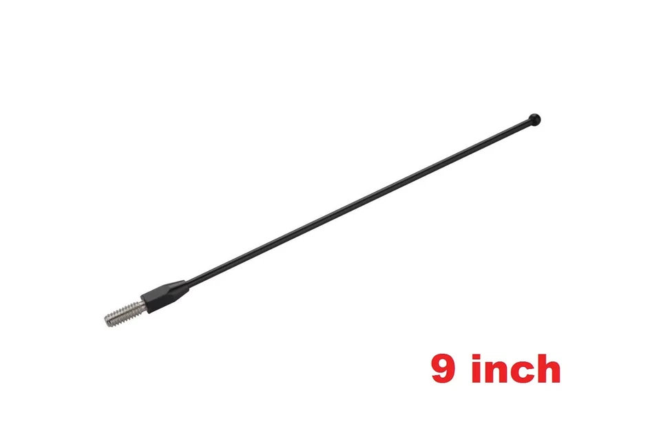 Mástil de antena de acero inoxidable negro de 9" radio AM/FM para Nissan Pathfinder 1990-2004 Foto 2 de 4