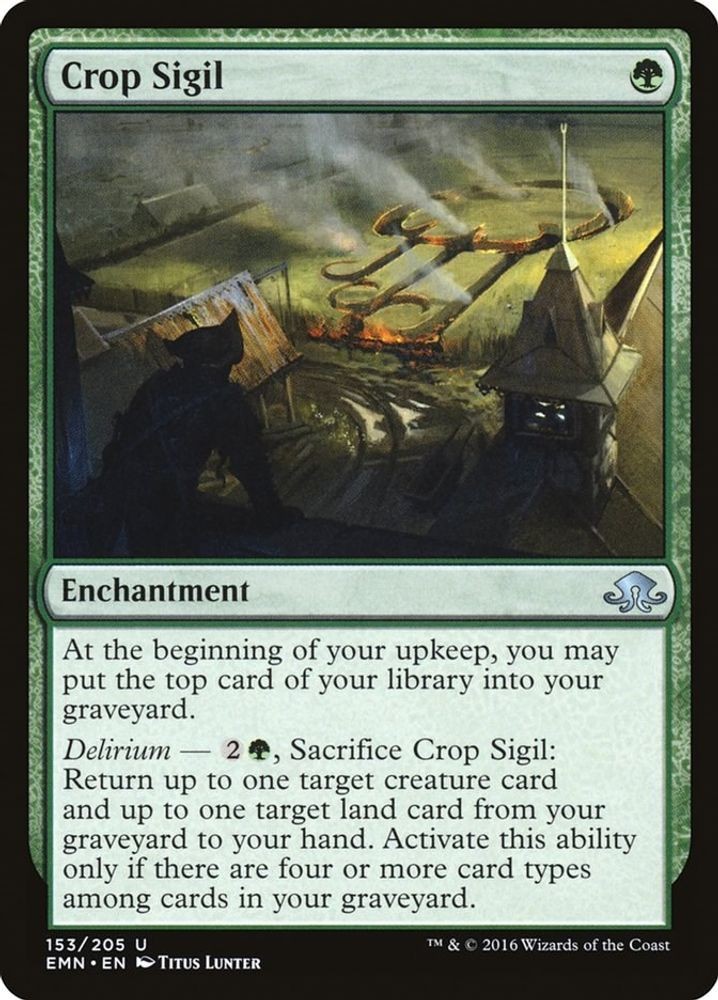 2016 Magic: The Gathering: Eldritch Moon - Crop Sigil (#153, U, Near Mint)