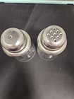Vintage IKEA Glass Salt & Pepper Shakers Set w/ Metal Lids 3.5" Kitchen... — photo 2