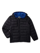 Urban Republic Little Boys Packable Nylon Quilted Puffer Zip Up Hooded Jacket M