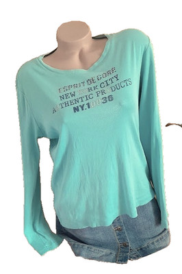 Shirt, T-Sirt von ESPRIT, Nieten, reine Baumwolle, Gr 2XL