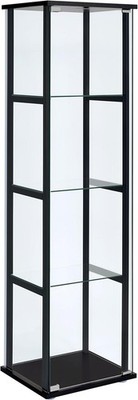 Coaster Home Furnishings Cyclen 64-inch 5-Tier Clear Tempered Glass