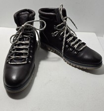 Cole Haan Zerogrand Hiker Waterproof Leather Boots C33960 Black Men's US 10