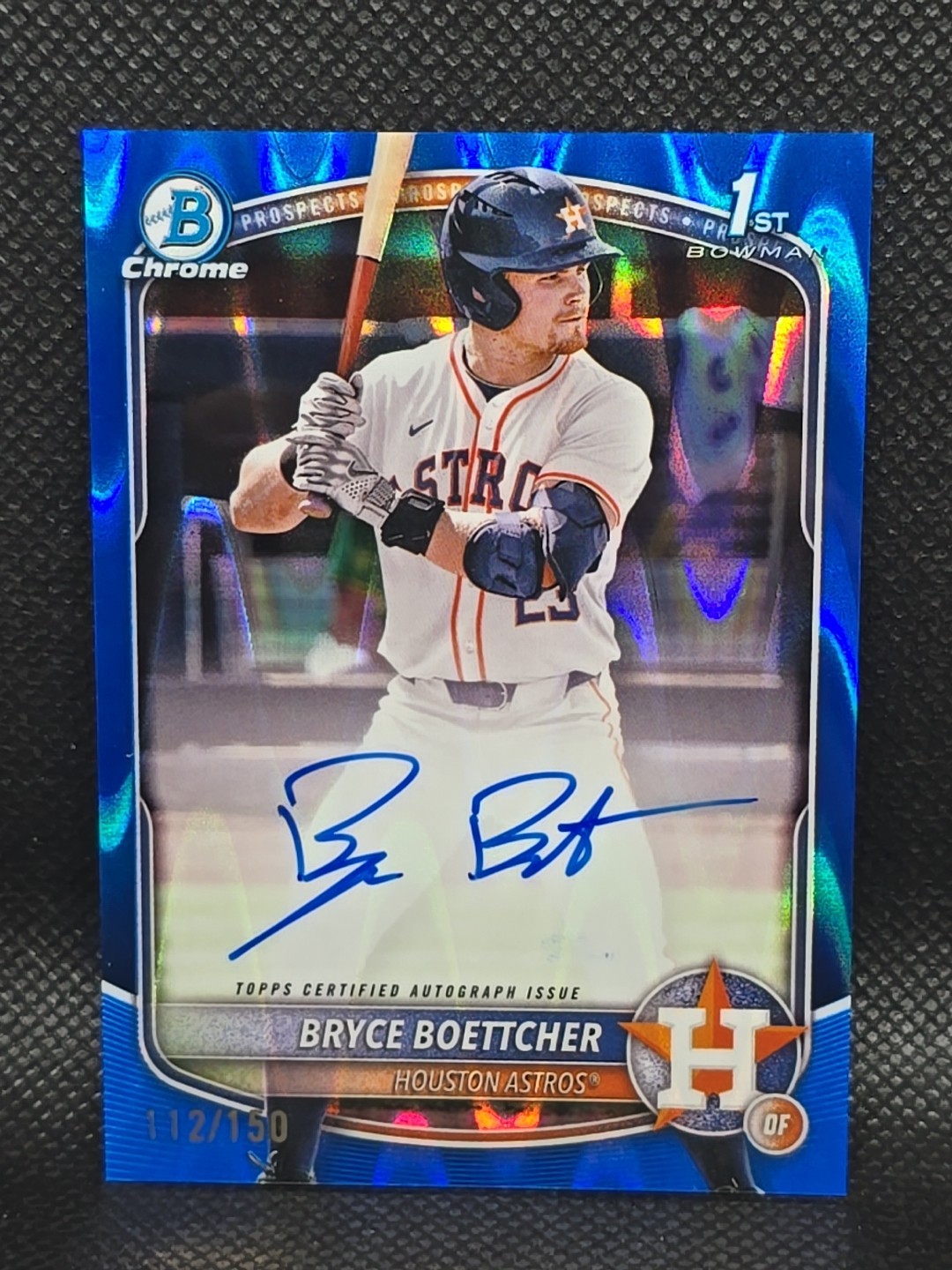 2025 Bowman Chrome - Bryce Boettcher 1st Auto 112/150 Blue Raywave #CPA-BB