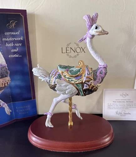 Lenox 2007 The Carousel Ostrich Animal Collection Porcelain Figurine BOX & COA