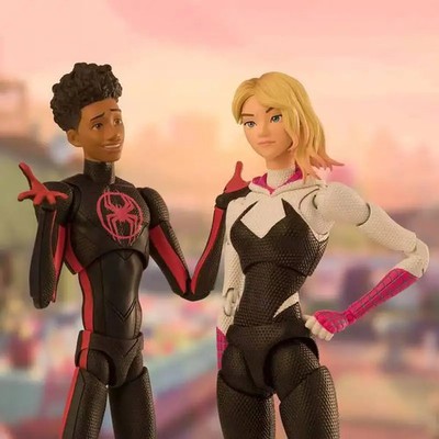 Anime Spider-Man Shf Figuarts Miles Morales Gwen Action-Figur PVC Modell