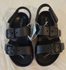 Cat Jack Toddler Ade Sandals NWT Black Size 6