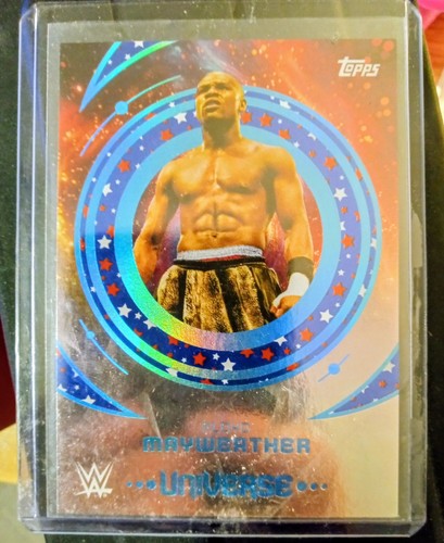 Floyd Mayweather [Red White Blue Stars] #68 2025 Topps Universe WWE card