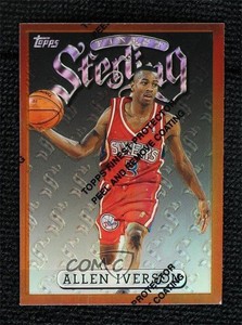 1996-97 Topps Finest Common Bronze Refractor Allen Iverson #240 Rookie RC HOF
