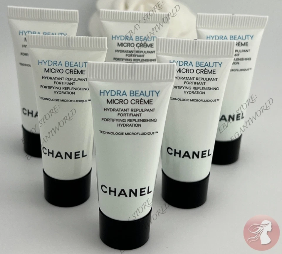 6 x MICROCREMAS CHANEL Hydra Beauty tamaño de viaje 5 ml/0,17 oz cada una NUEVA AUTÉNTICA Foto 3 de 3