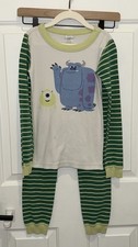 Hanna Andersson Disney Pixar Monsters Inc. Pajamas Boys Size 130 8 Sulley Mike
