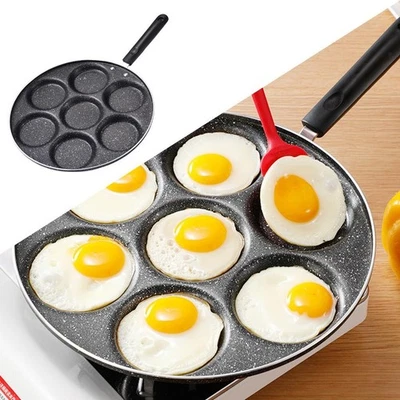 Poêle à œufs Antiadhésive, Poêle à œufs pour Hamburgers et Casserole, - Photo 1/4