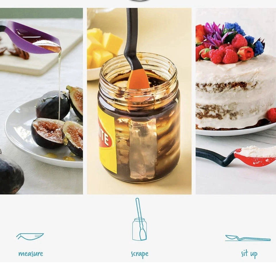 Dreamfarm Cuchara Mini Supoon Antiadherente Silicona Sentarse Raspado Utensilio de Cocina Foto 4 de 4