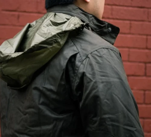 Black ~ BARBOUR SAPPER Men's WAX Jacket MSRP $485 British Heritage image 2